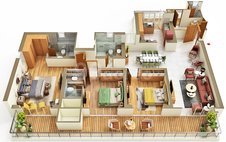 3 BHk